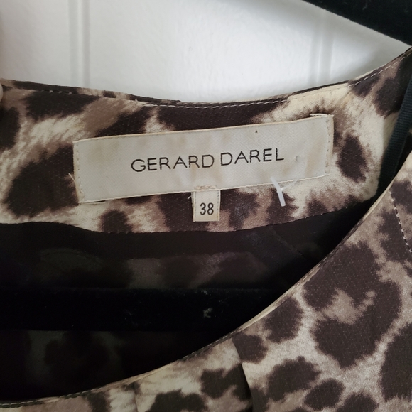 100% Silk Gerard Darel Leopard Dress - Picture 6 of 7